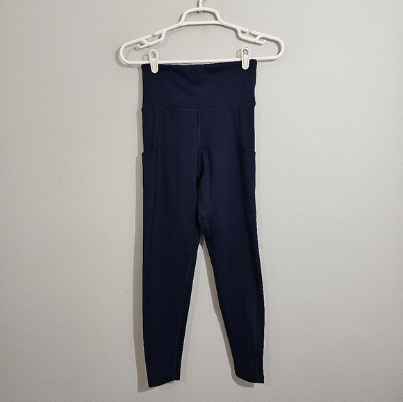 American Eagle Navy Blue The Everything Pocket Leggings - Picture 1 of 5